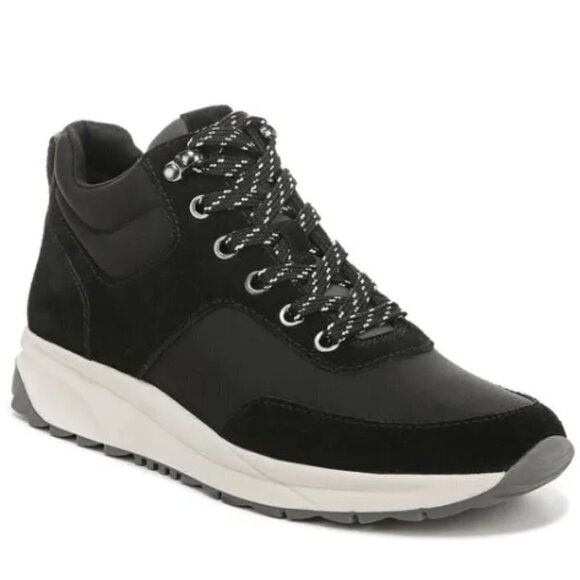 NATURALIZER  Sullivan Mid Top Oxford Sneaker - Black Grey Multi Suede - Picture 1 of 8